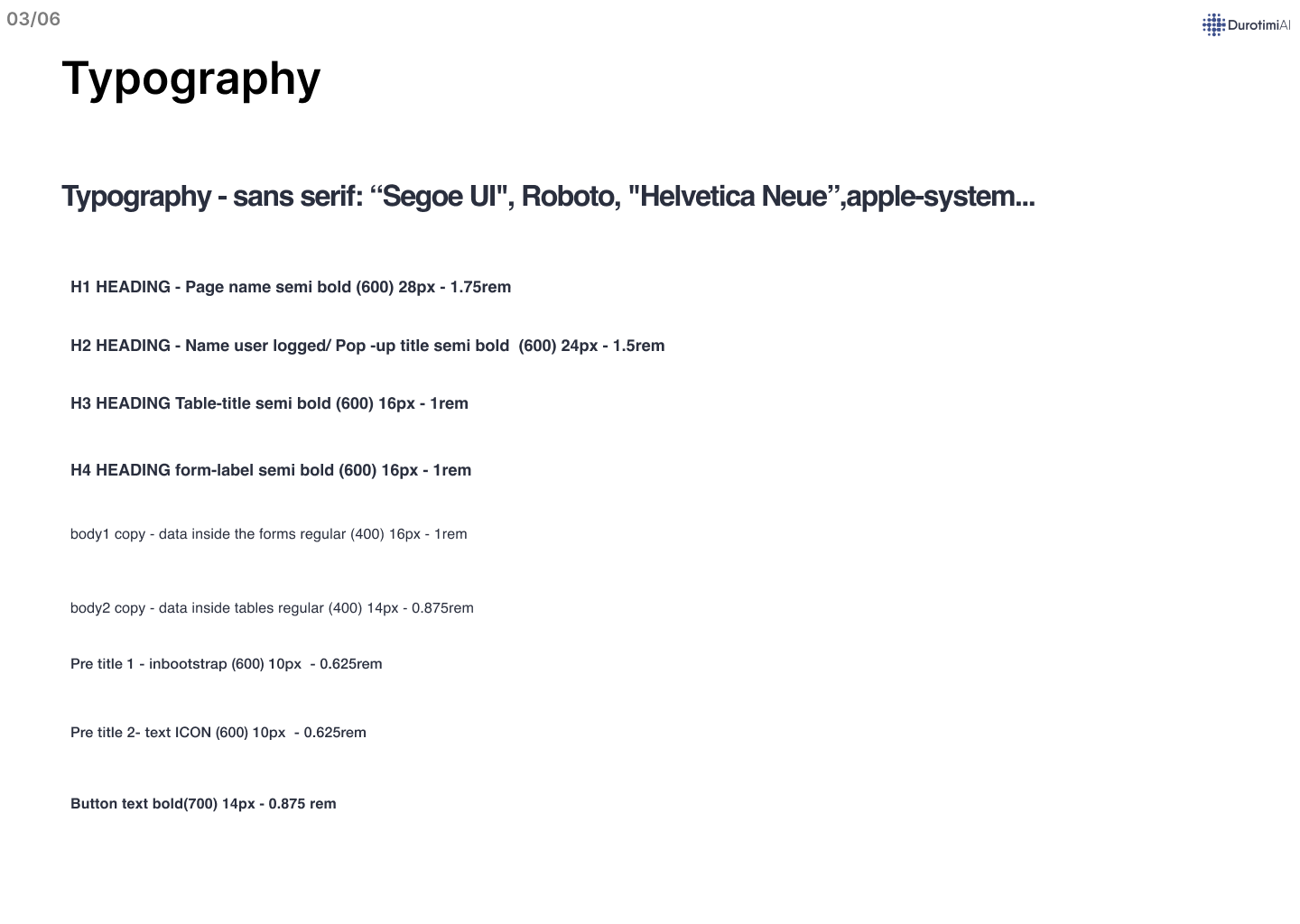 Screen 3 of design system